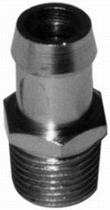RACING POWER CO-PACKAGED R9515 Steel Intake Manifold Adapter Fitting, 1/2 in NPT Male to 5/8 in Hose Barb