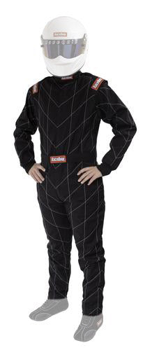 Racequip 130904RQP Suit Chevron Black Medium Tall SFI-1