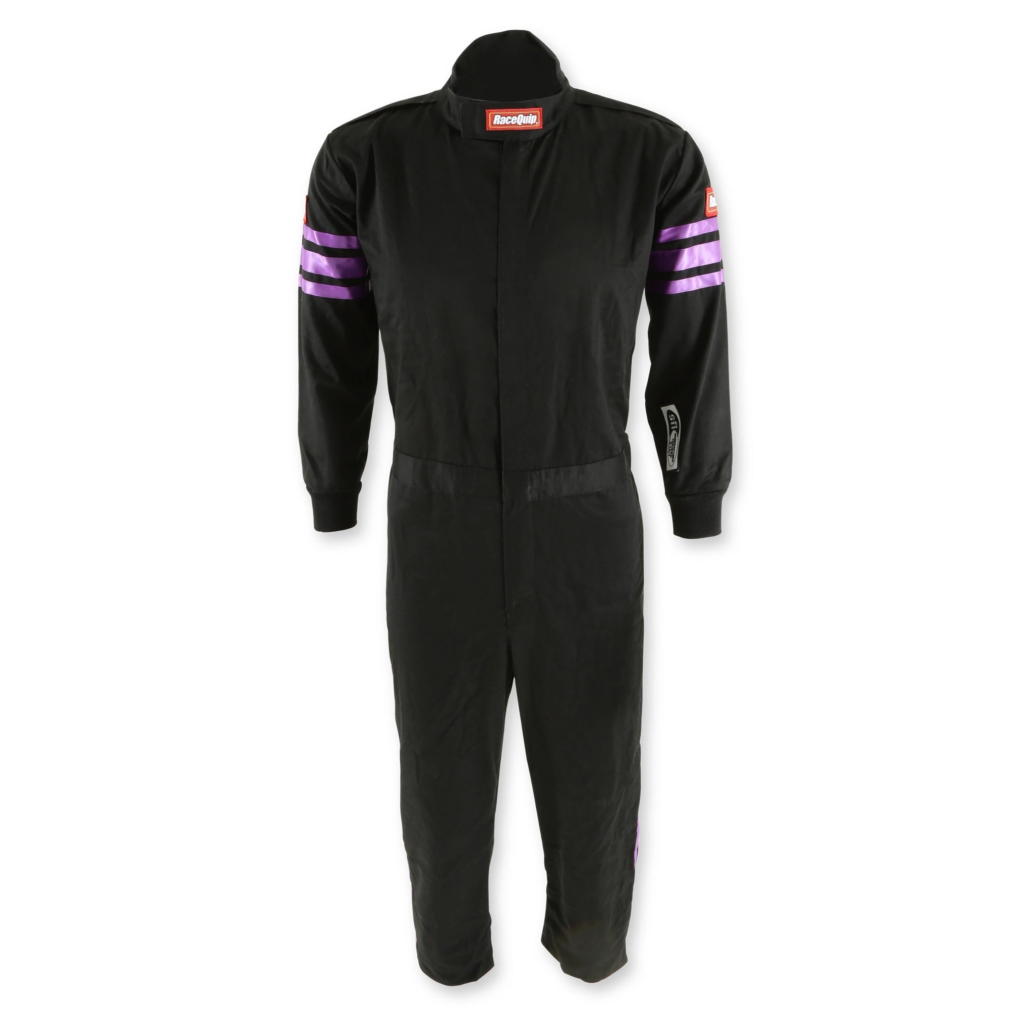 Racequip 1950593RQP Black Suit Single Layer Kids Medium Purple Trim