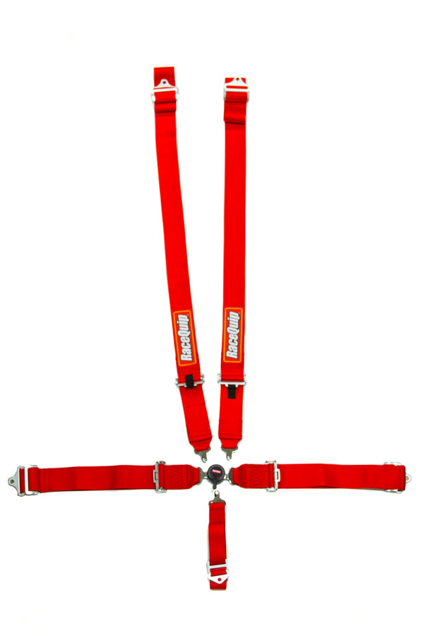 Racequip 741011RQP 5pt Harness Camlock SFI Sportsman Red
