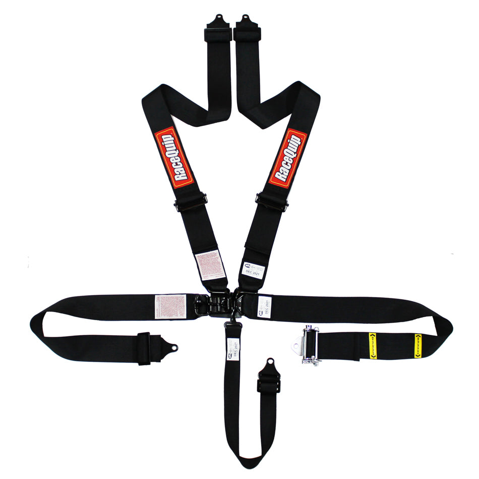 Racequip 813003RQP 5pt Harness Ratchet L&l Black