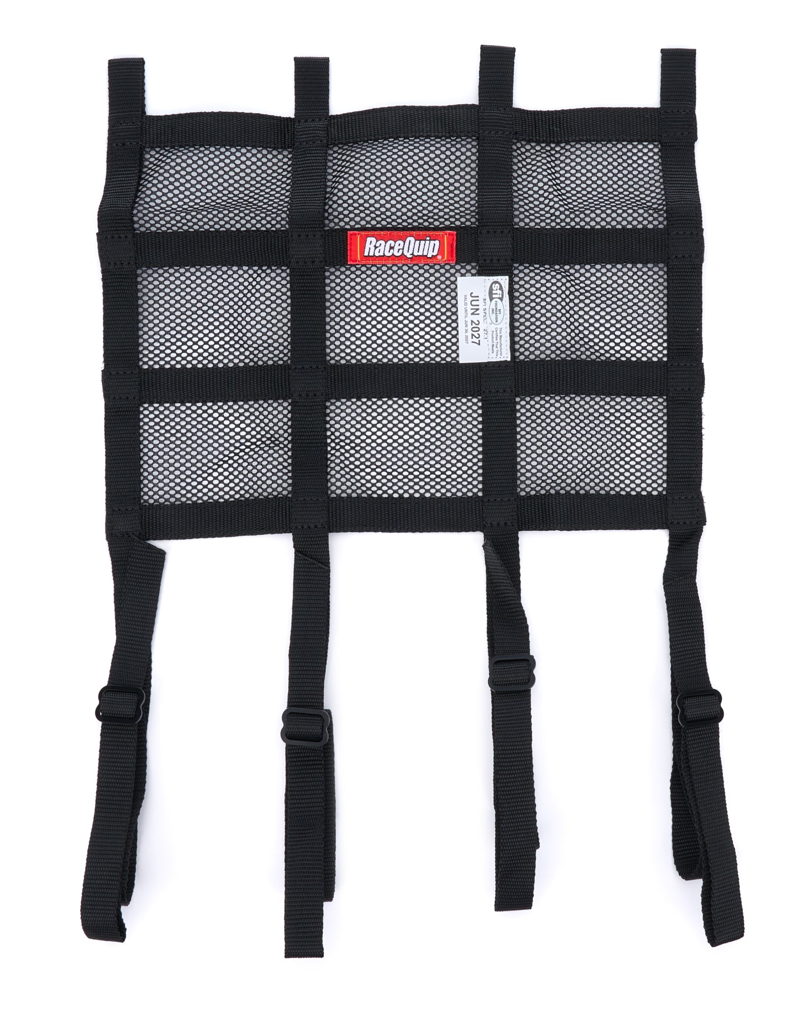 Racequip 822001RQP Window Net Mesh Black SFI Hybrid Adj. Strap