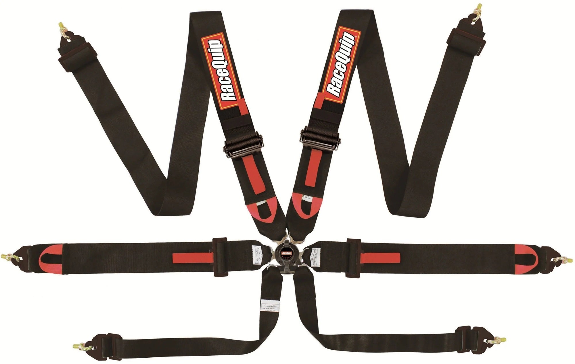 Racequip 851001RQP 6pt Harness Camlock Blk FIA