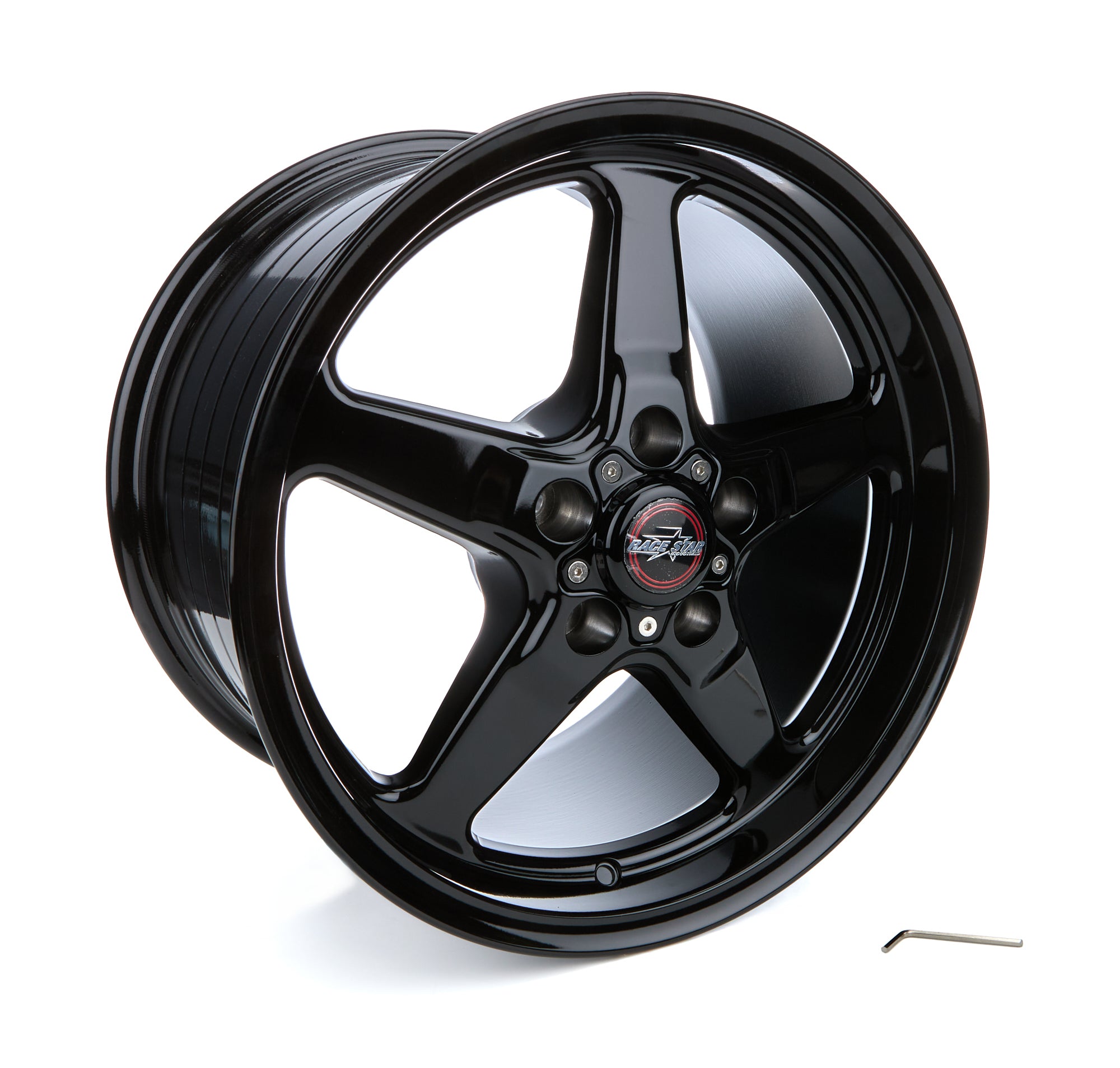 Race Star 92-705154B 92 Drag Star Bracket Rac Er Gloss Black 17x10.5