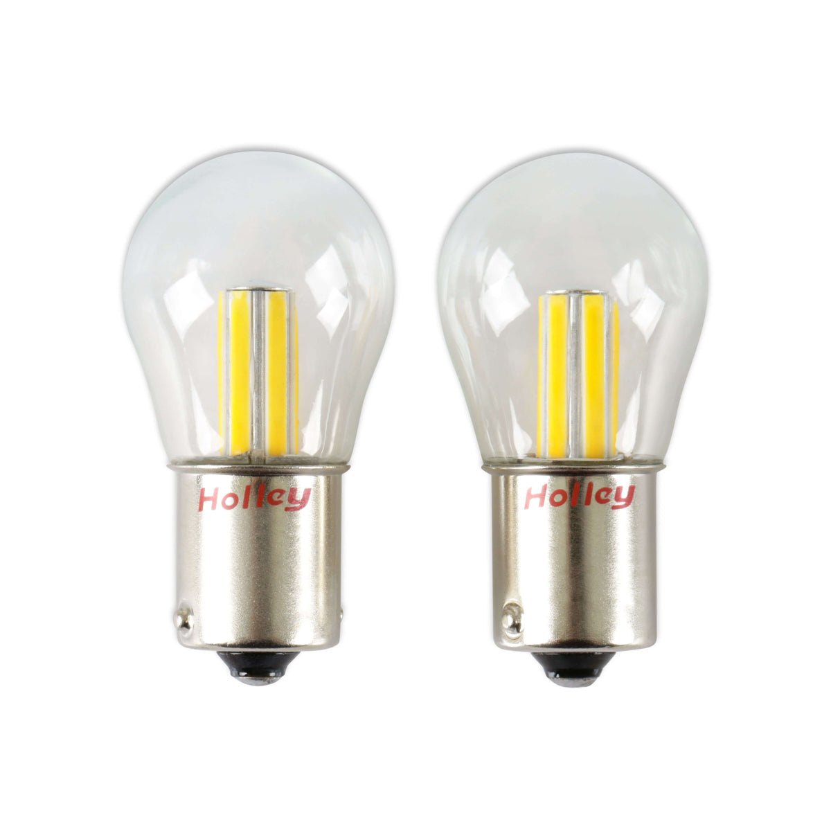 Holley RetroBright HLED05 1156-Style LED Turn Signal Bulbs, 3000K Classic White, Pair