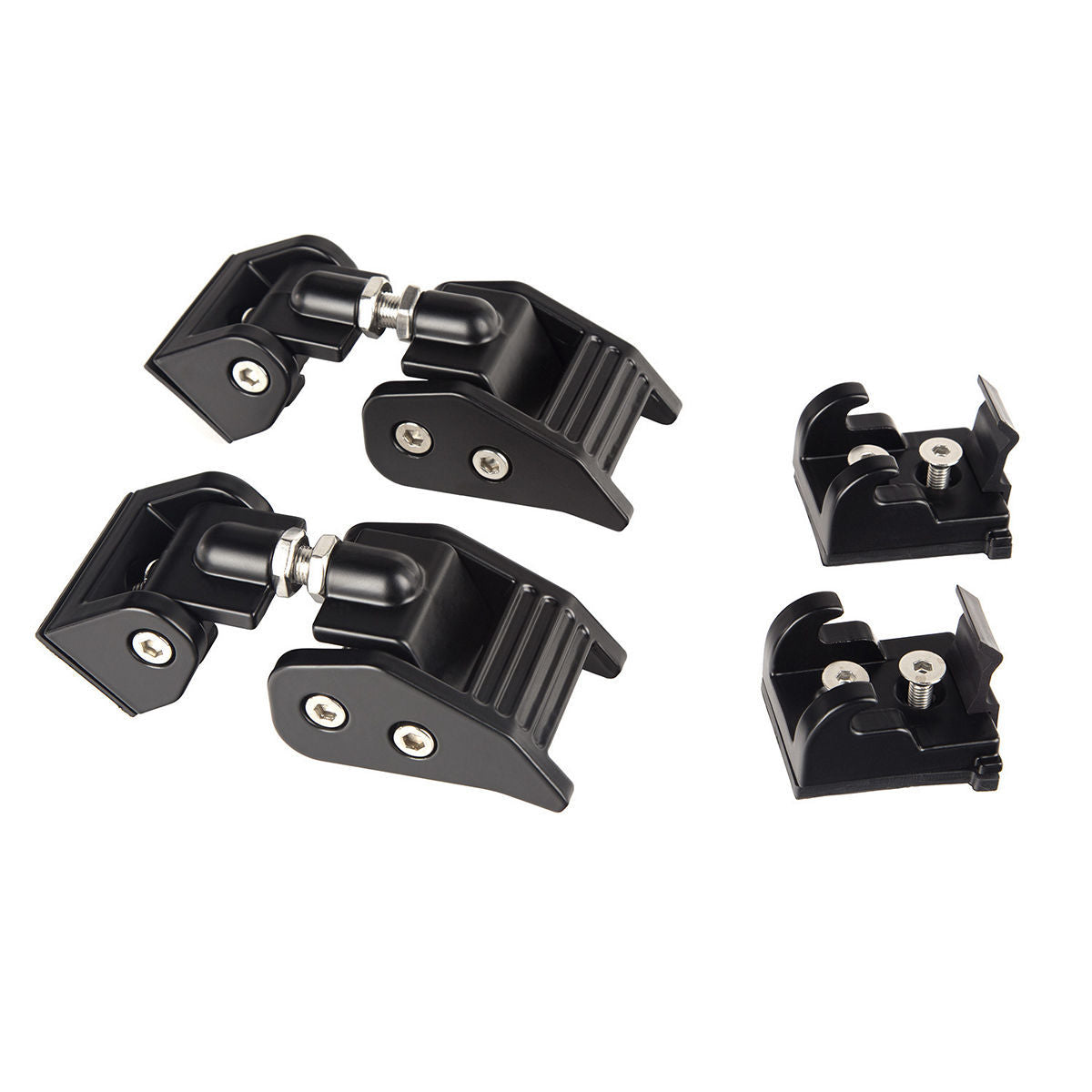 Rugged Ridge 11210.11 Black Hood Latch Kit for 2007-2018 Jeep Wrangler JK