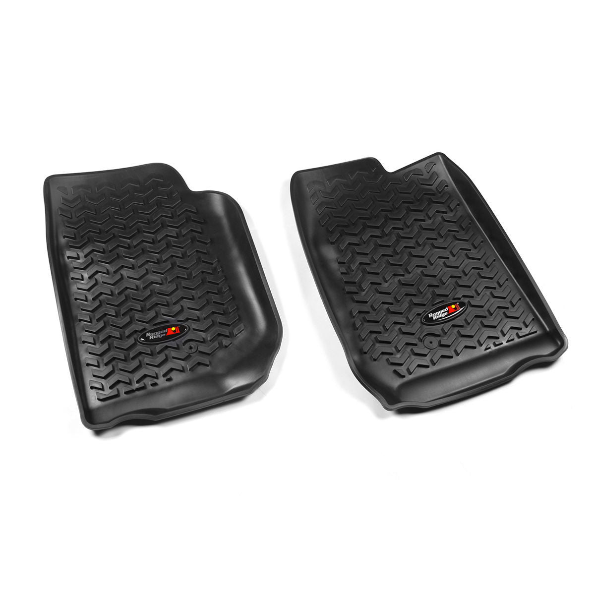 Rugged Ridge 12920.01 All-Terrain Front Floor Liners for 2007-2018 Jeep Wrangler JK