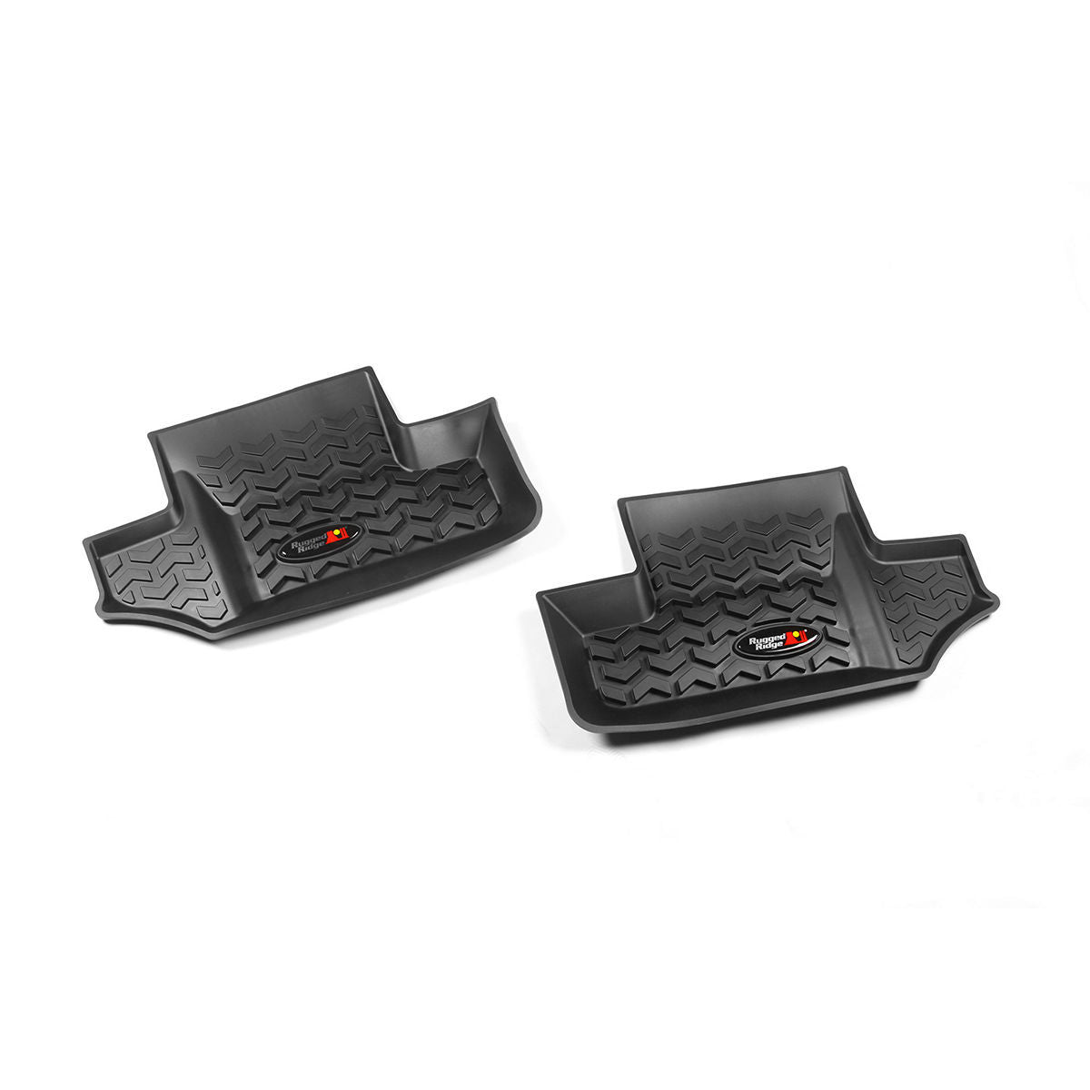 Rugged Ridge 12950.02 All-Terrain Rear Floor Liners for 2007-2018 Jeep Wrangler JK