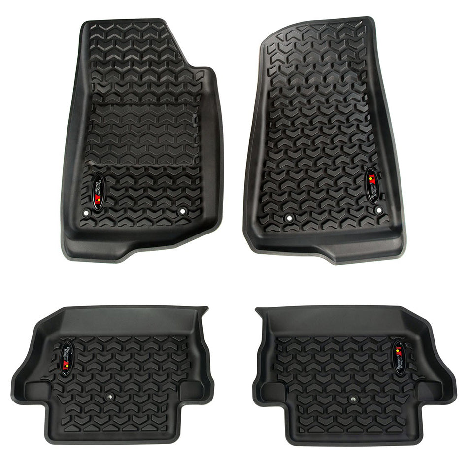 Rugged Ridge 1298743 Front & Rear Floor Liner 18- Jeep Wrangler JL