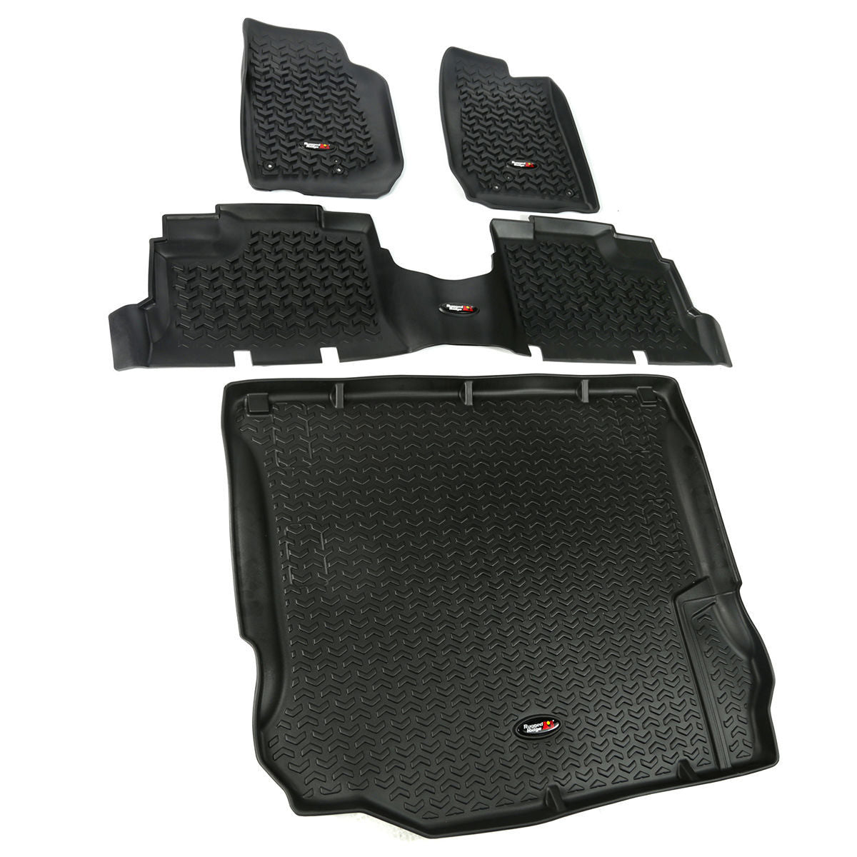 Rugged Ridge 12988.04 All-Terrain Floor Liner Kit for 2011–2018 Jeep Wrangler JK 4-Door