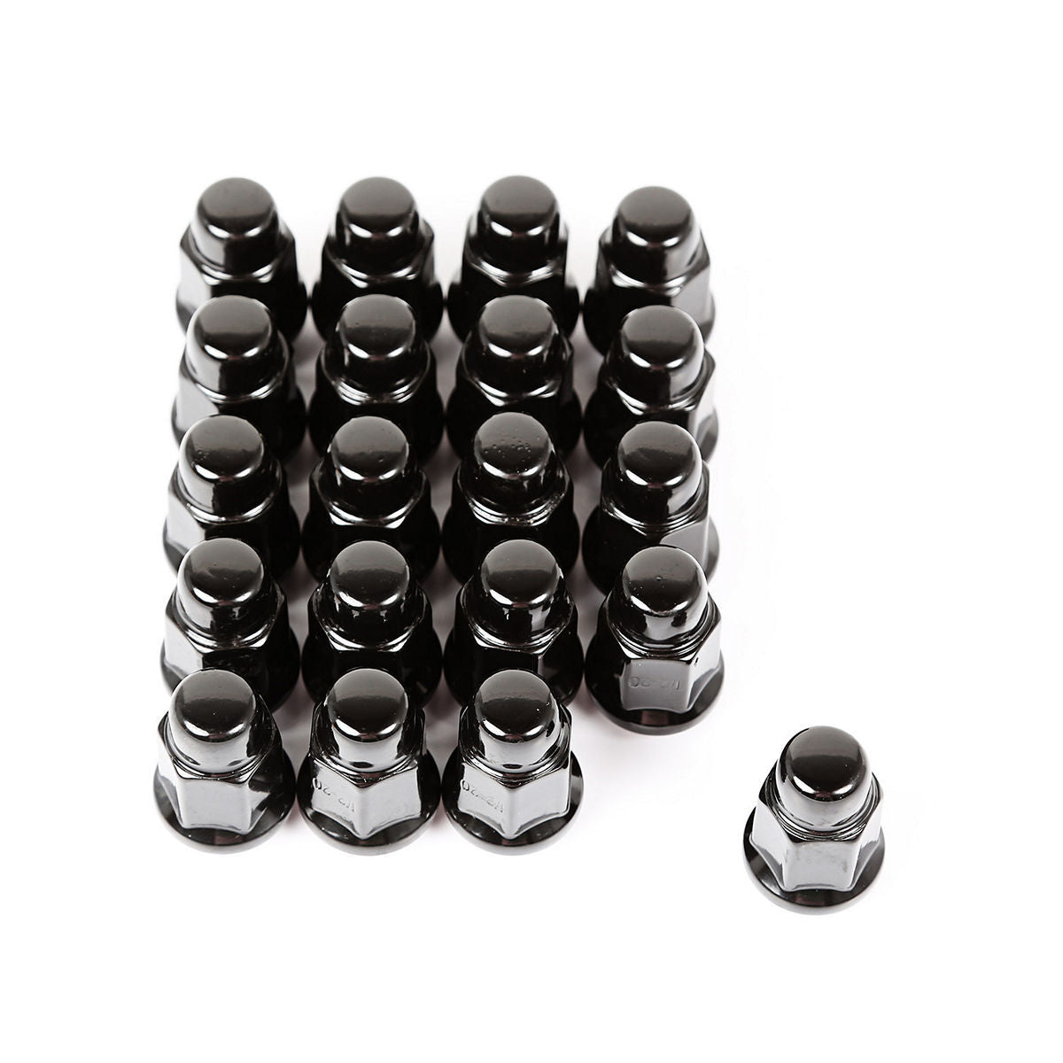 Rugged Ridge 16715.23 Wheel Lug Nuts, 1/2-20 Right-Hand Thread, Set of 20