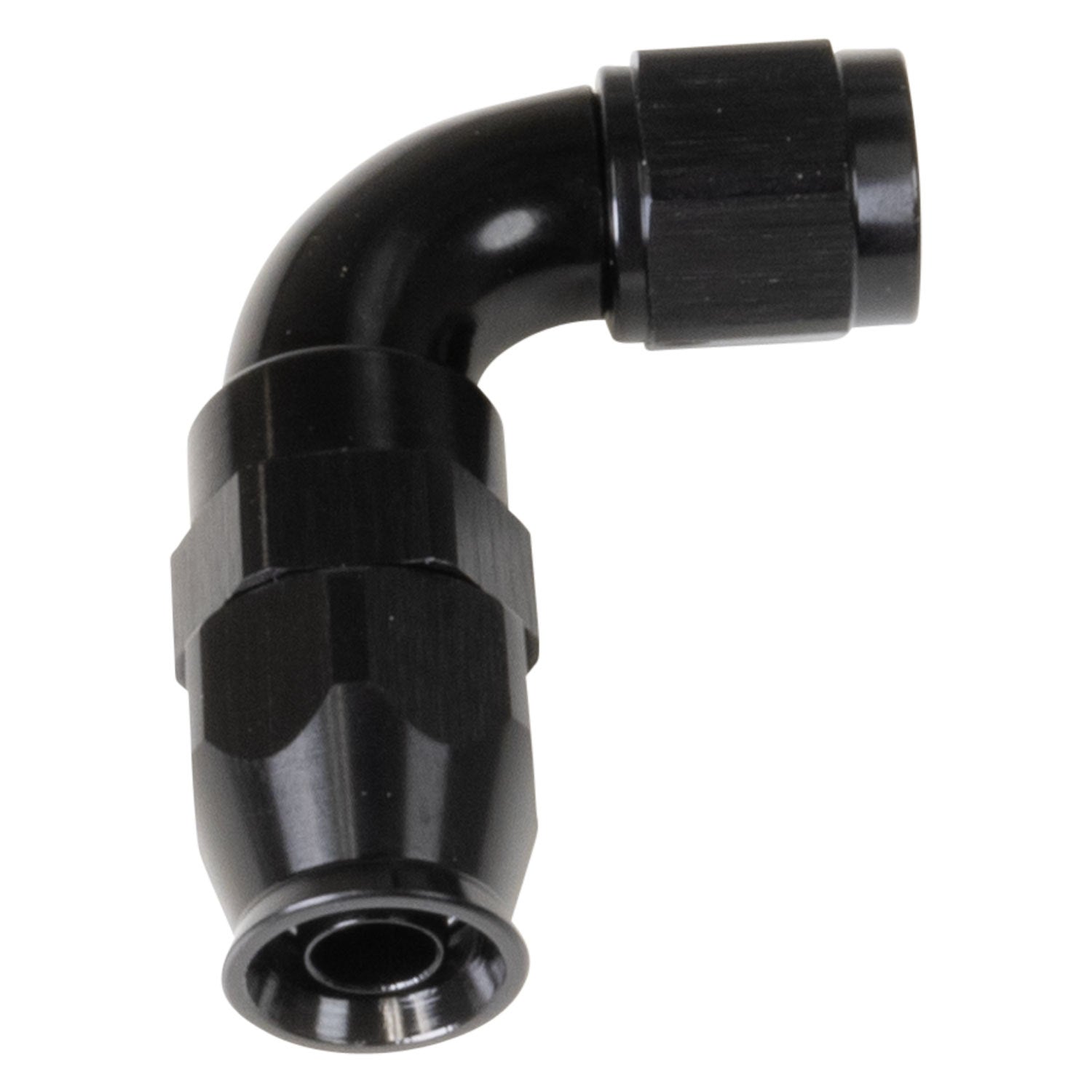 Russell 550513 6AN 90DegPro Hose End PTFE Black