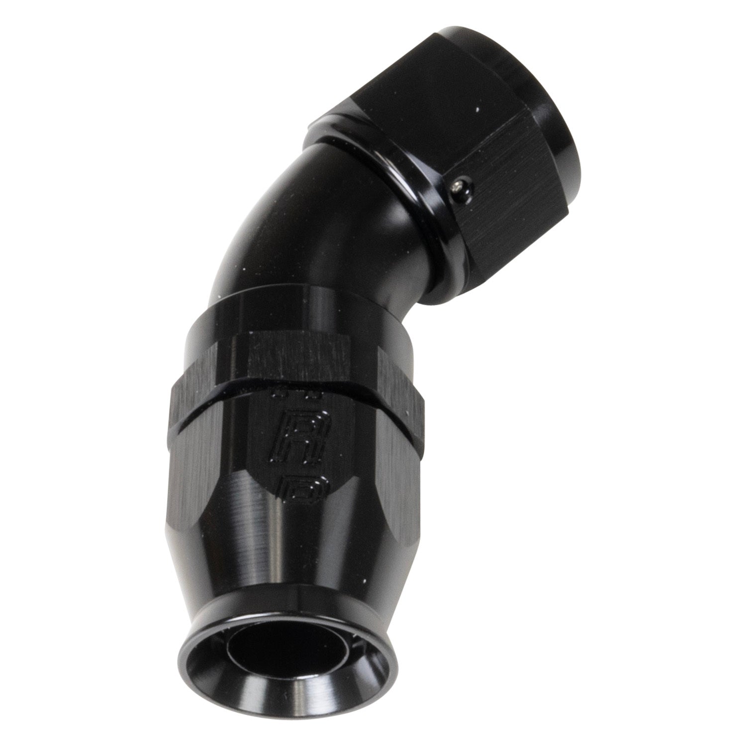 Russell 550533 6AN 45Deg Pro Hose End PTFE Black