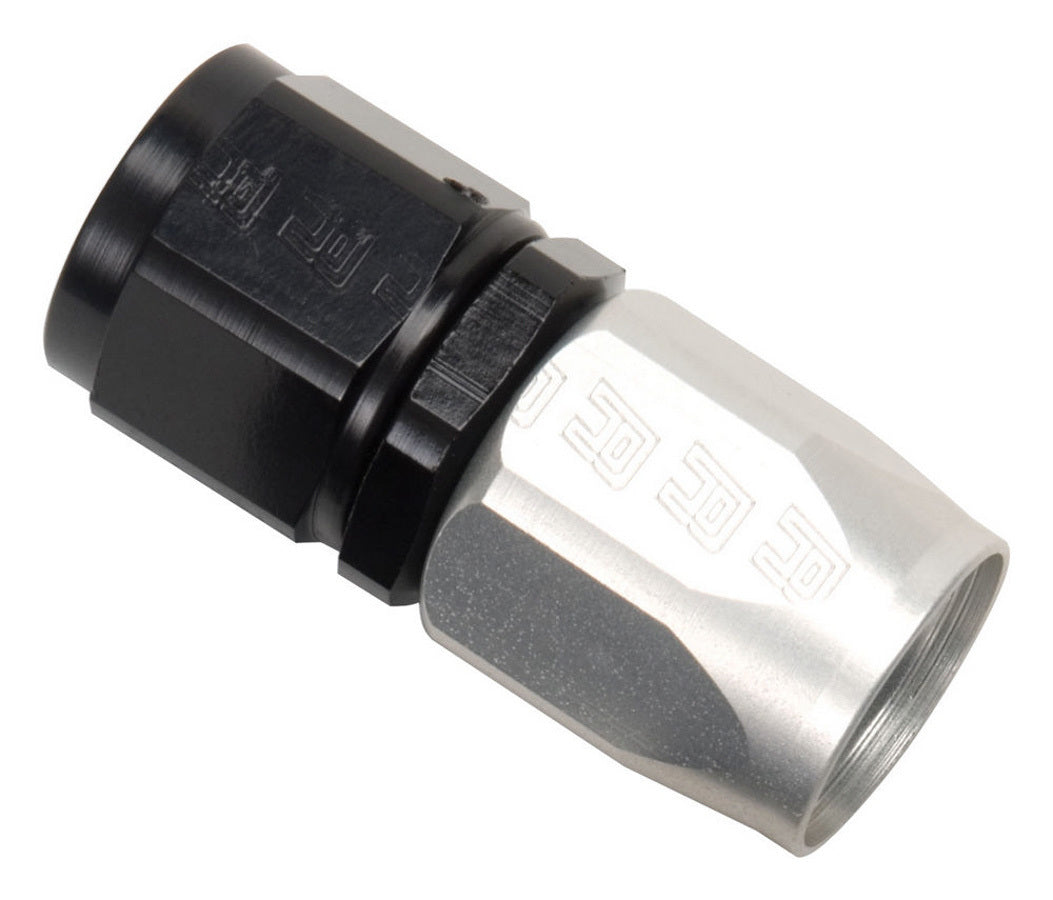 Russell 610013 #4 Str Hose End Black Silver
