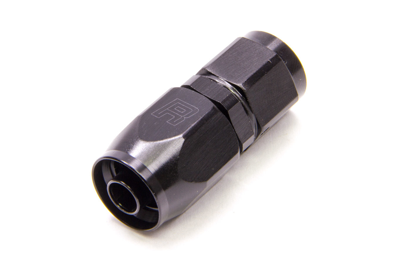 Russell 610025 #6 Straight Full-Flow Hose End, 6 AN Hose to 6 AN Female, Black Anodized Aluminum