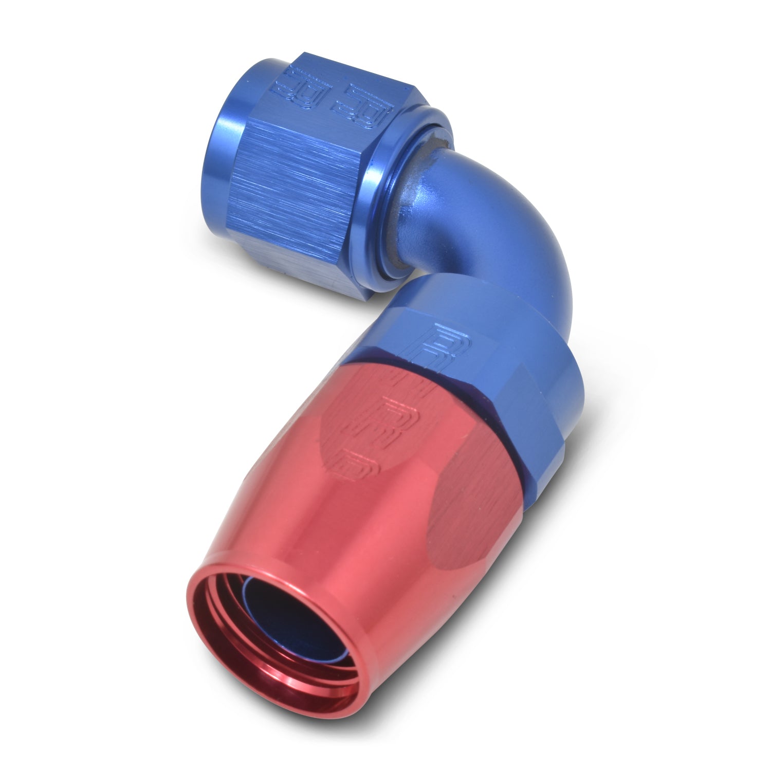 Russell 610210 20AN 90Deg Hose End Blue Red