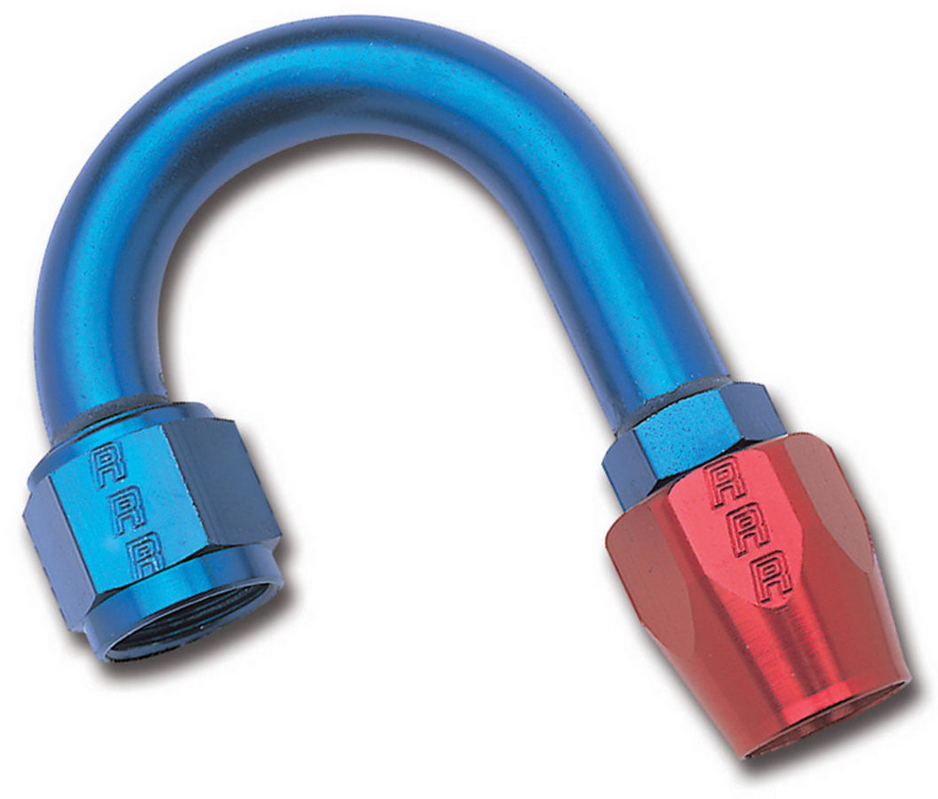 Russell 610260 6AN 180Deg Hose End Blue Red