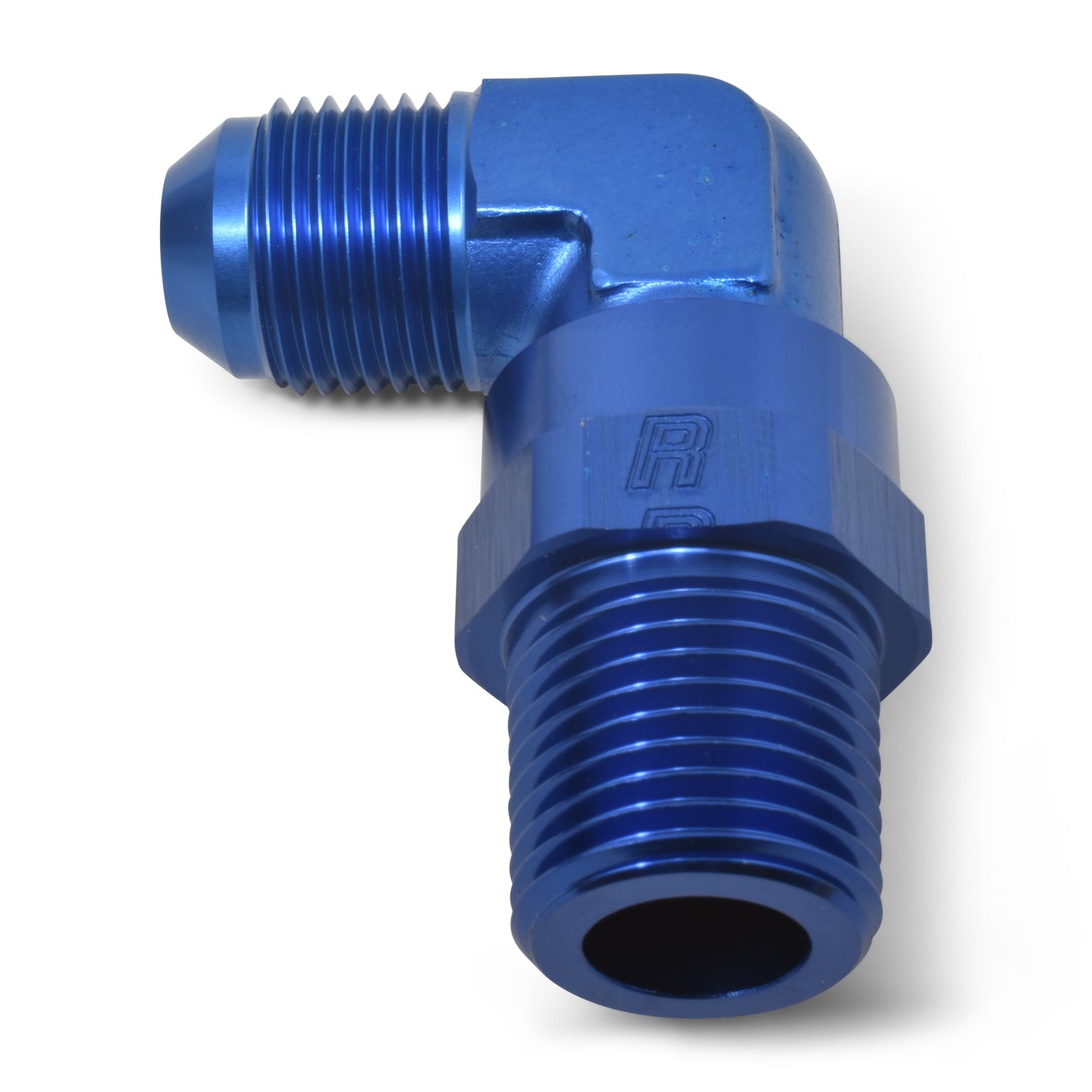 Russell 614108 8AN 1 4NPT 90Deg Union Swivel Blue