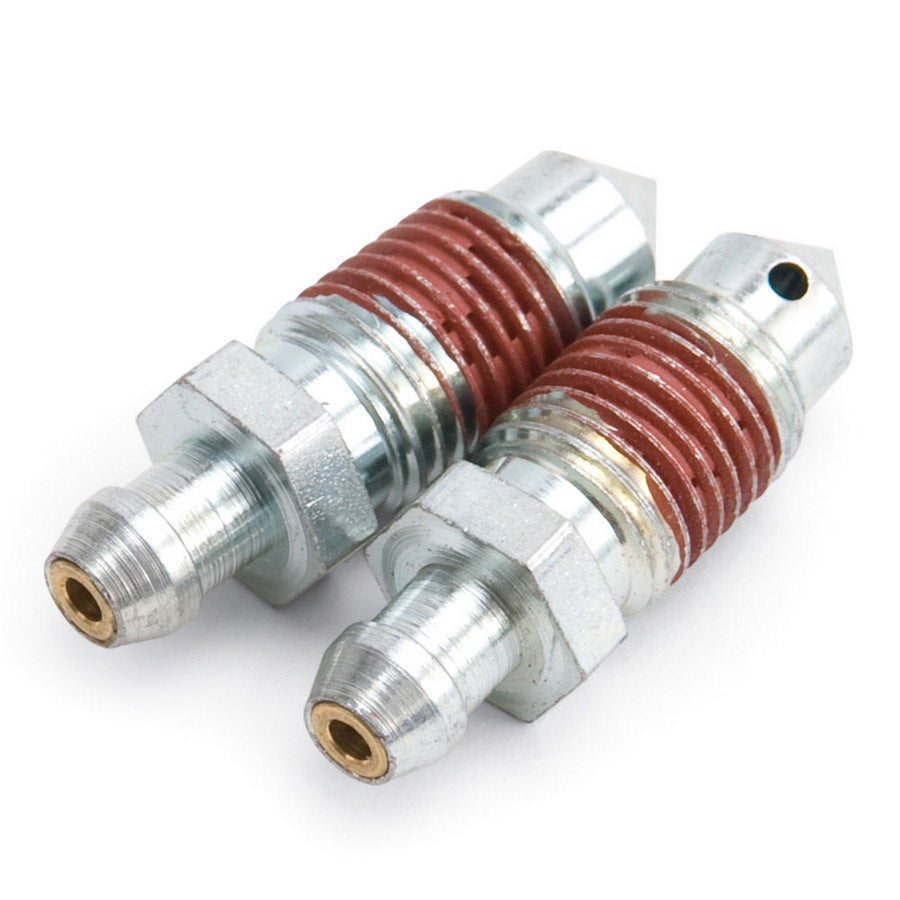 Russell 639510 Brake Speed Bleeders, 7/16-20 Thread, 1.25 in. Long, Steel, Zinc-Plated, Pair