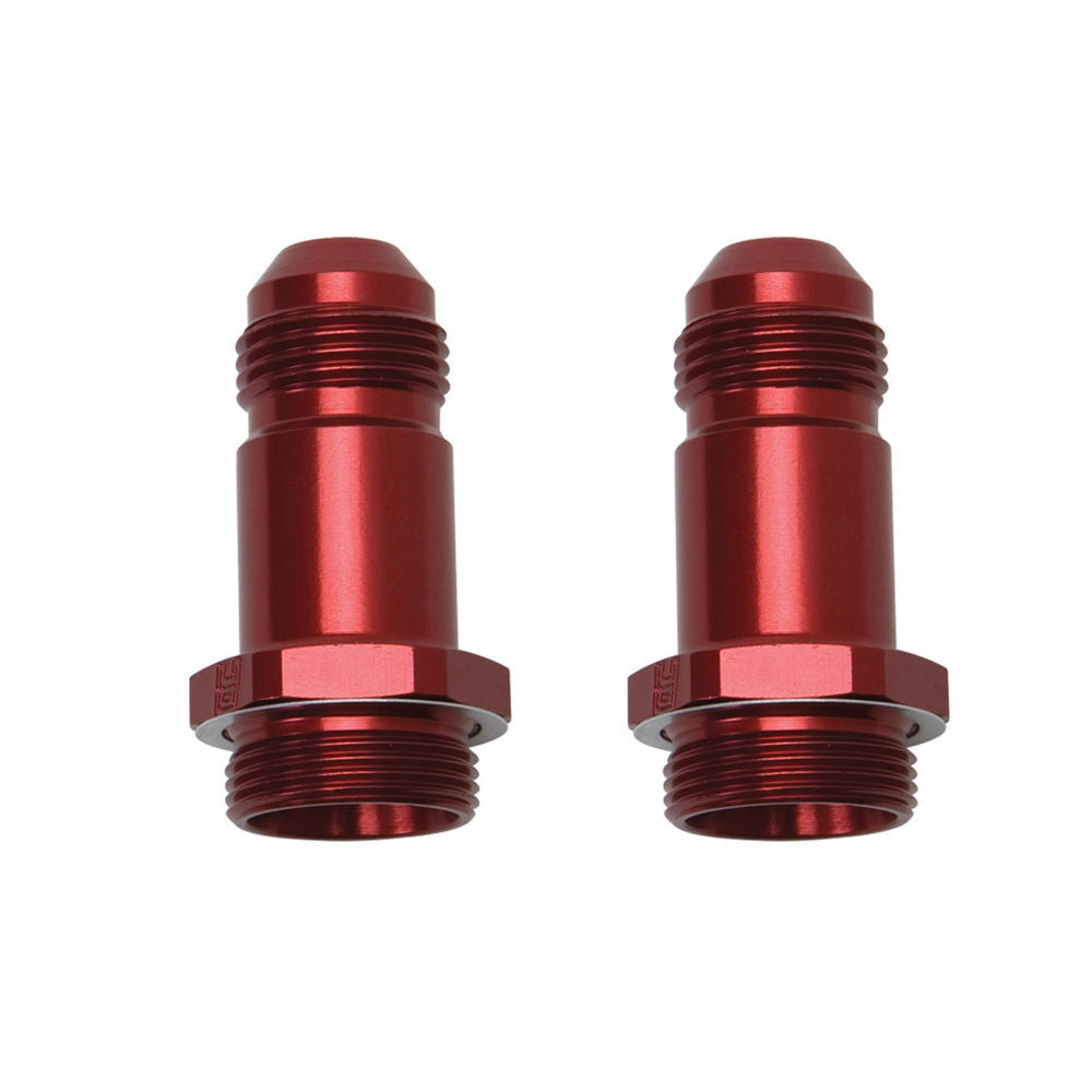 Russell 640210 8AN Male Dual Feed Holley Fitting (2 PACK)