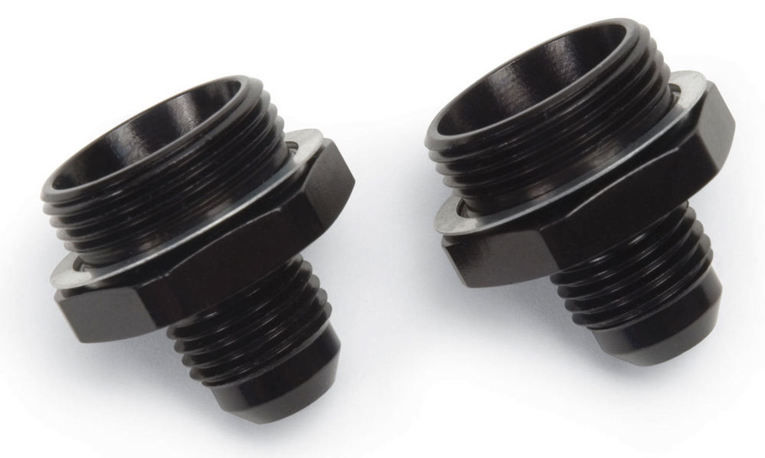 Russell 640223 Carburetor Inlet Fittings, Straight, -6 AN Male to 7/8-20 Male, Pair