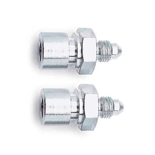 Russell 640291 Brake Adapter Fitting, 3/8-24 in Inverted Flare Female to -4 AN Male