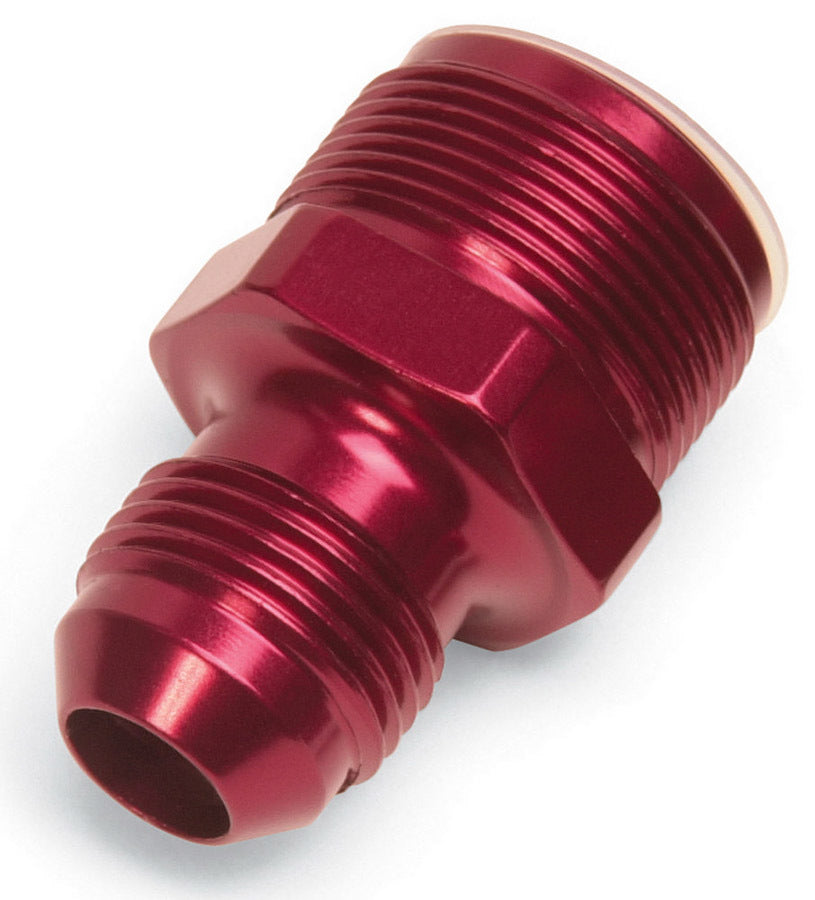 Russell 640350 Carburetor Inlet Fitting, Straight, -8 AN Male to 1-20 Male, Red Anodized Aluminum
