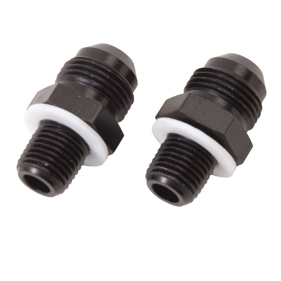 Russell 640530 8 AN Male to 1/4 in NPSM Male Straight Adapter Fittings, Pair