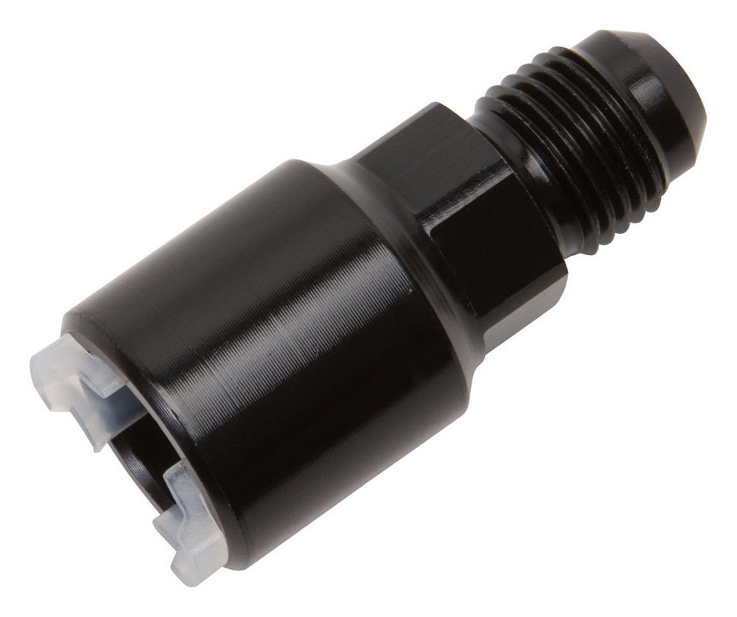 Russell 640853 Fuel Injection Adapter, 6 AN Male to 3/8-Inch SAE Female Quick Disconnect