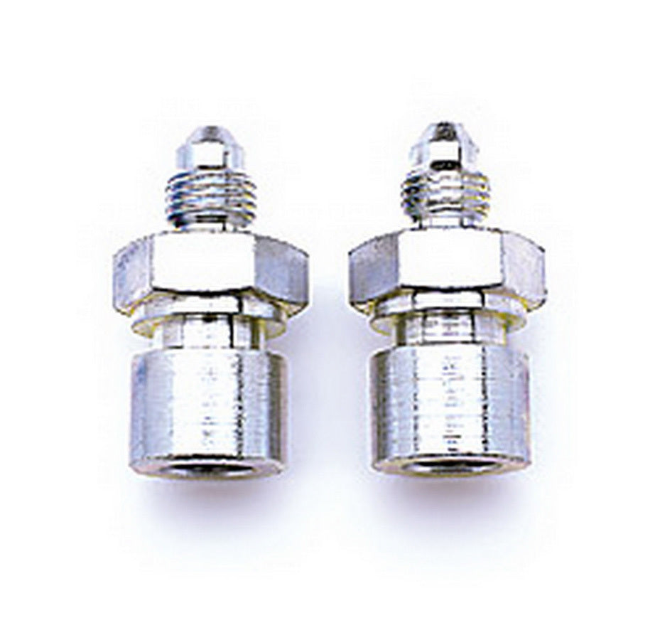Russell 641291 Straight Brake Adapter Fitting, 3/8-24-Inch Inverted Flare Female to -3 AN Male