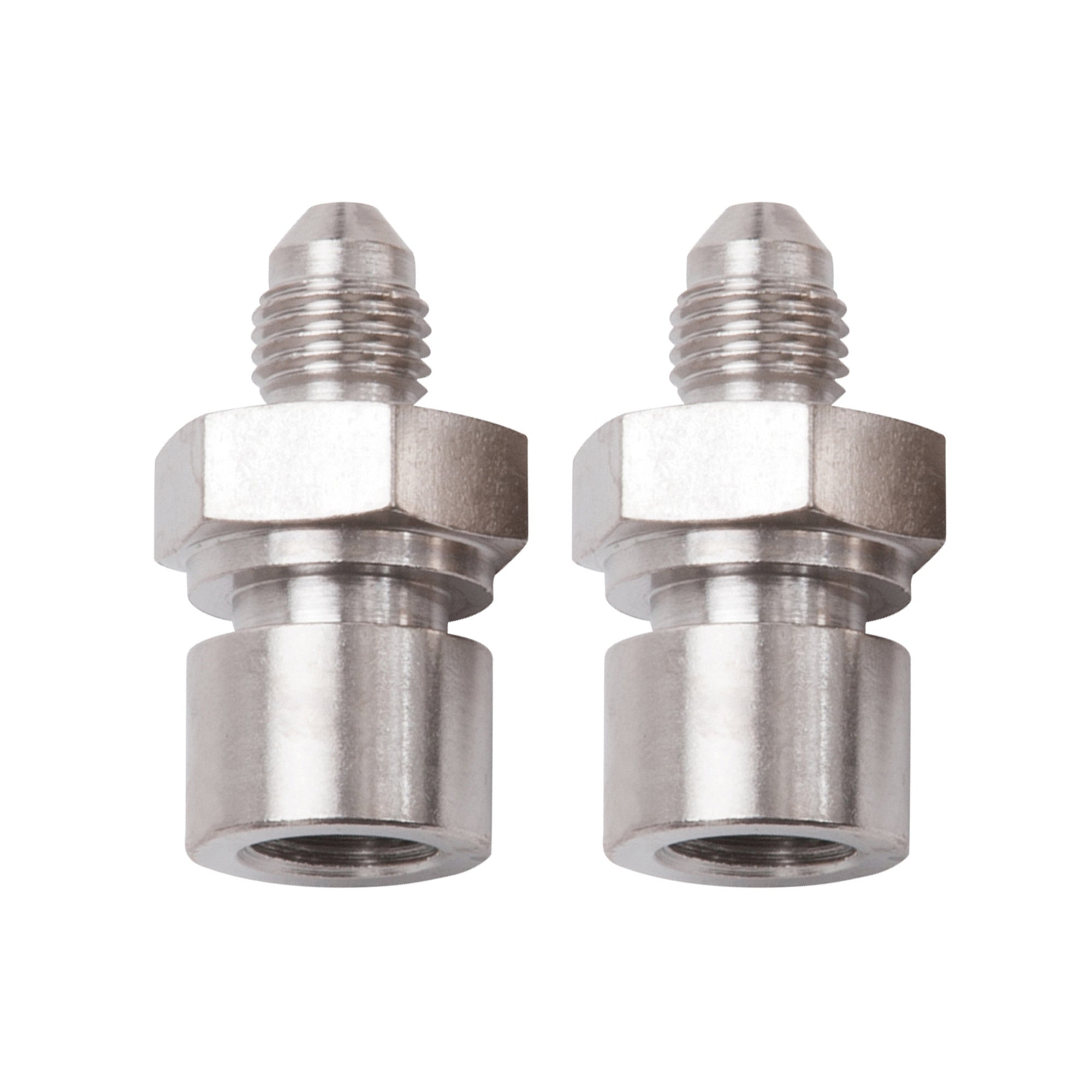 Russell 641411 Straight Adapter Fitting, 10 mm x 1.00 Inverted Flare Female to -3 AN Male