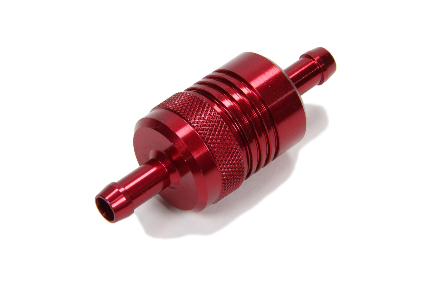 Russell 645070 In-Line Fuel Filter, 5/16-Inch Push-On, Red Anodized Aluminum