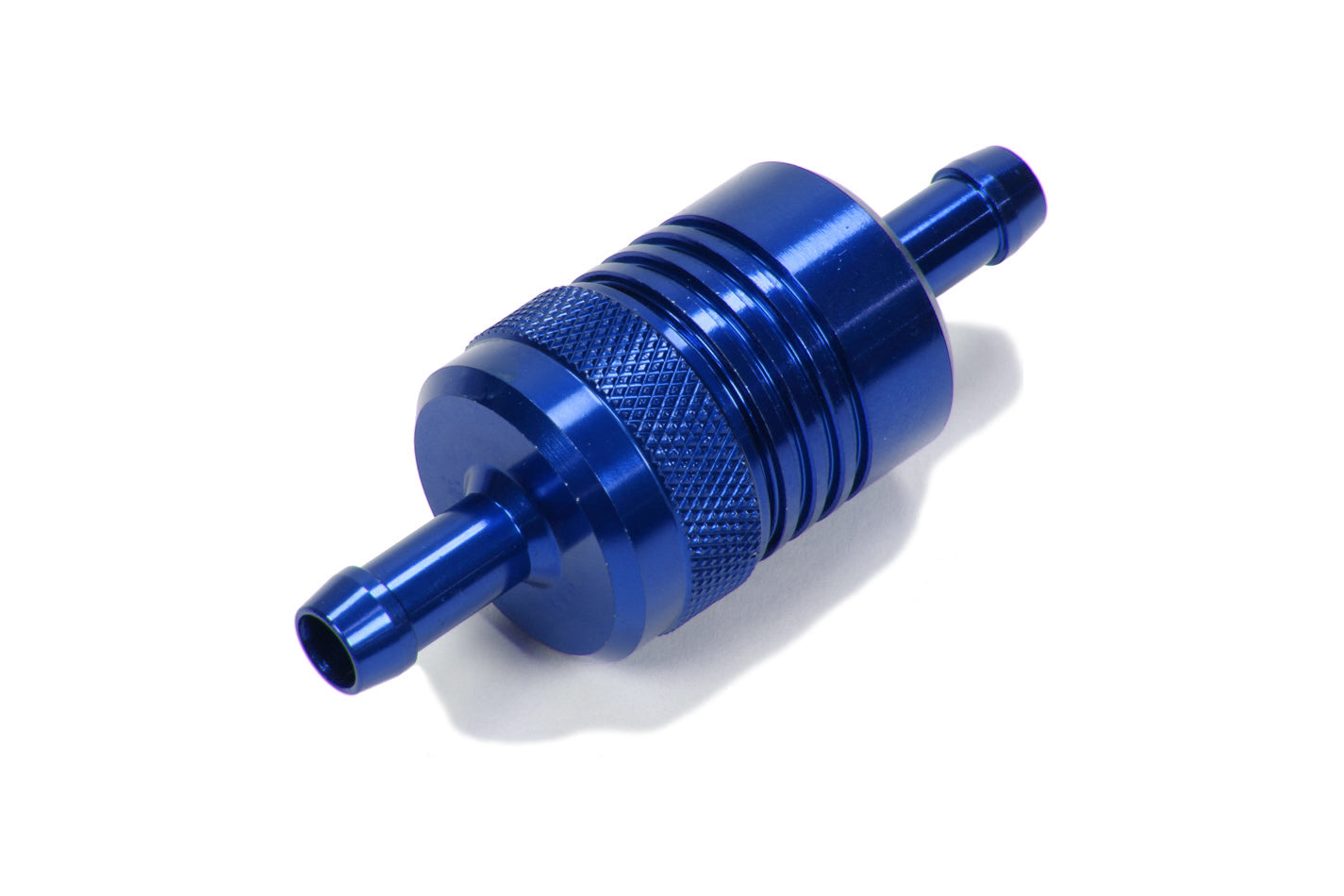 Russell 645080 In-Line Fuel Filter, 5/16-Inch Push-On, Blue Anodized Aluminum