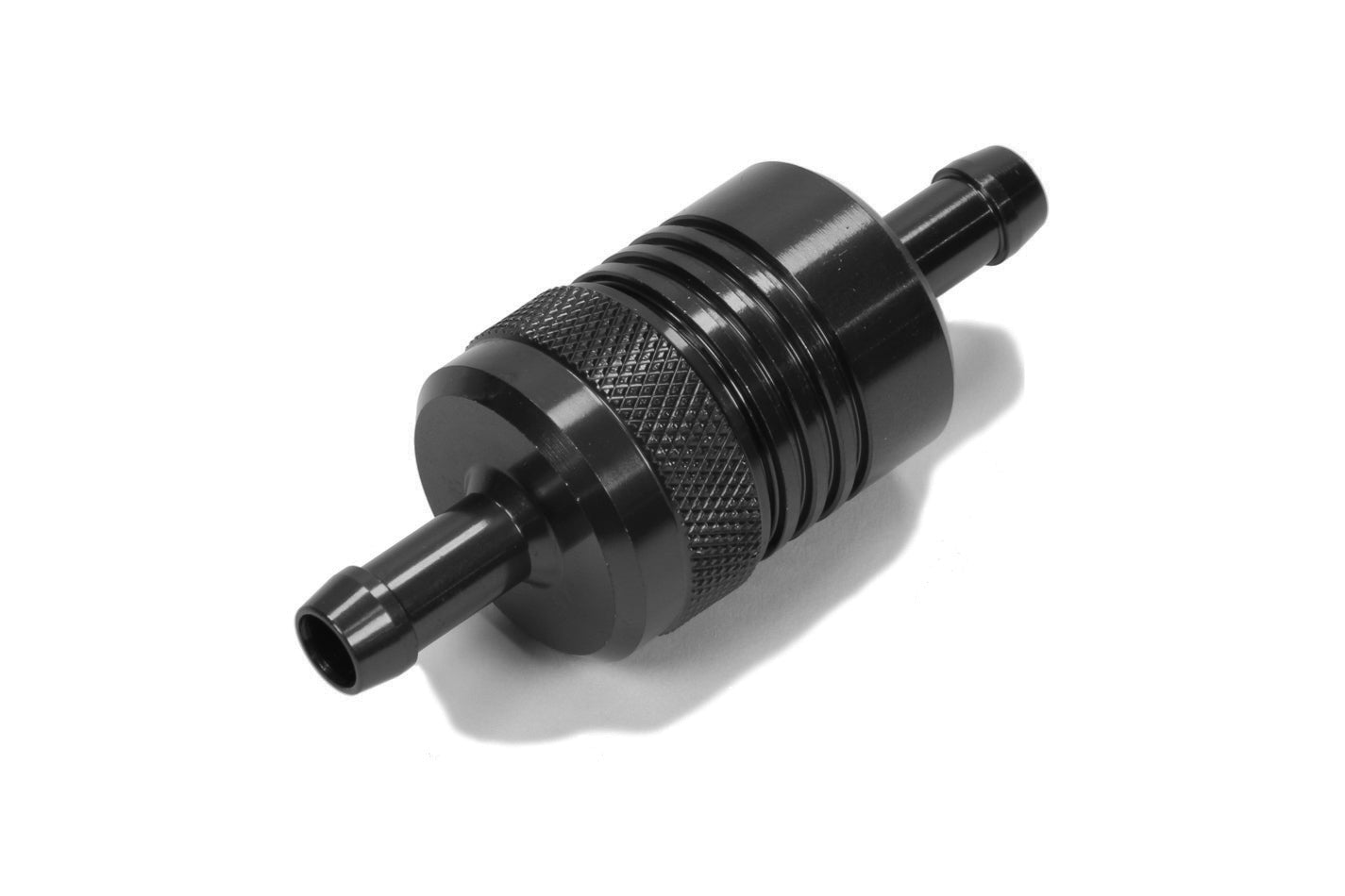 Russell 645090 In-Line Fuel Filter, 5/16-Inch Hose Barb, Black Aluminum