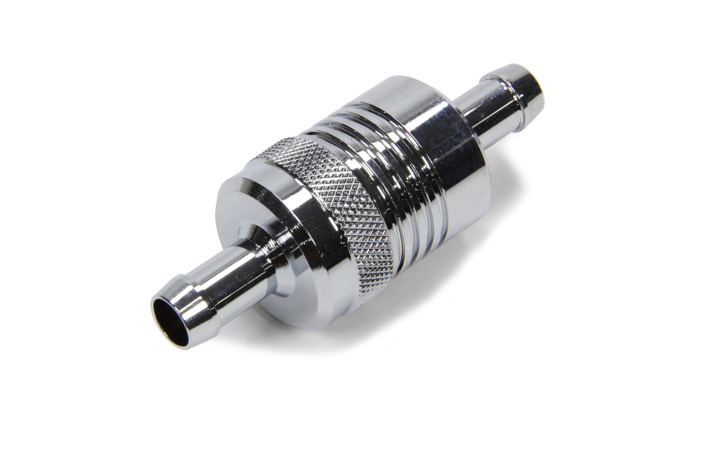 Russell 645120 Chrome In-Line Fuel Filter, 40 Micron, 3/8-Inch Hose Barb