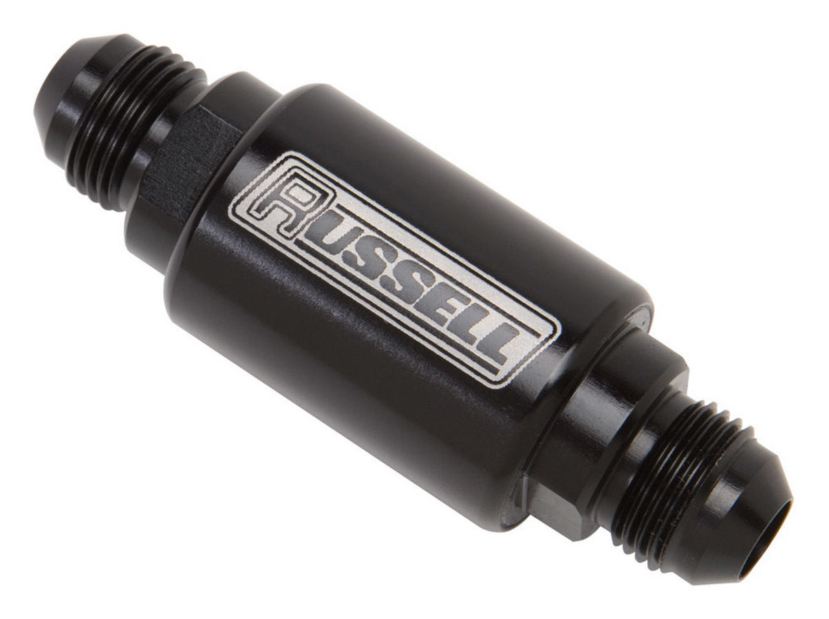 Russell 650133 Competition Series Inline Fuel Filter, 40 Micron