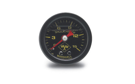 Russell 650310 0-15 PSI Liquid-Filled Mechanical Fuel Pressure Gauge