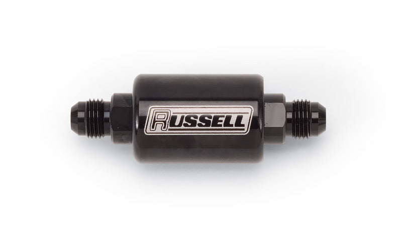 Russell 650613 Check Valve, Flapper, 8 AN Male to 8 AN Male, Black Anodized Aluminum