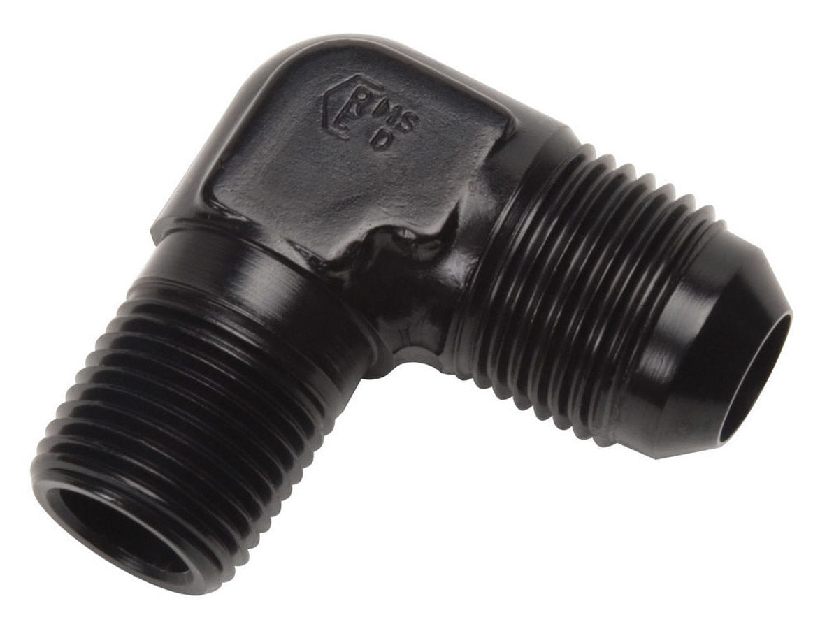 Russell 660803 4AN 90Deg To 1 8NPT Black