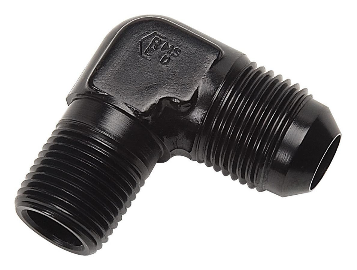 Russell 660833 6AN 90Deg To 1 8NPT Black