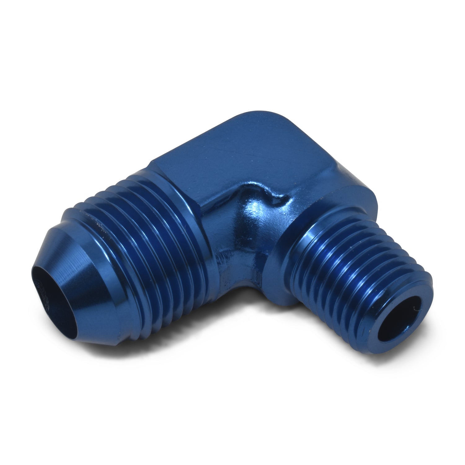Russell 660860 8AN 90Deg To 3 8NPT Blue