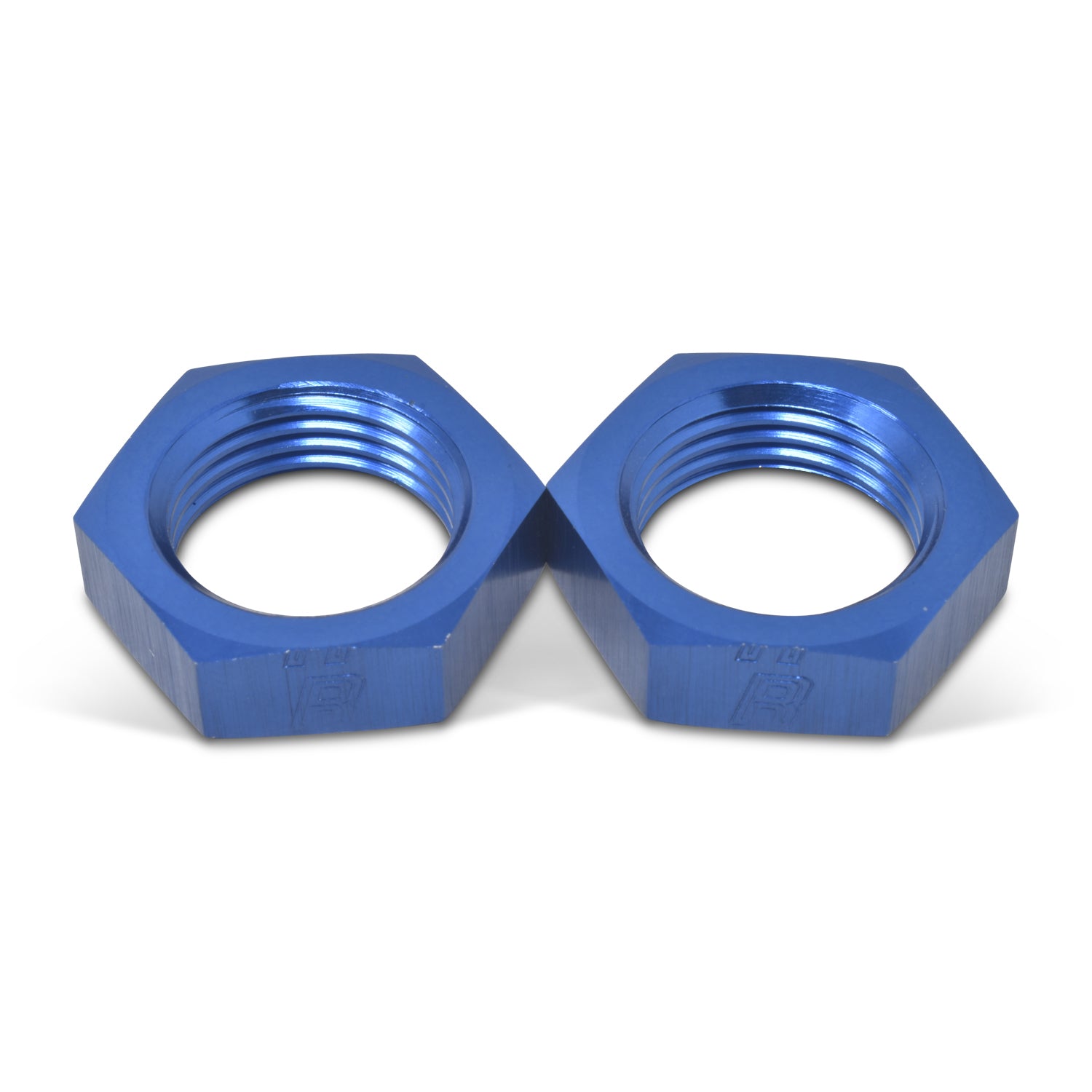 Russell 661890 6AN Bulkhead Nuts Blue 2 Pkg