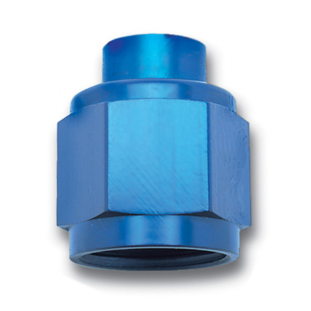 Russell 661980 Flare Cap, 10 AN Aluminum, Blue Anodized