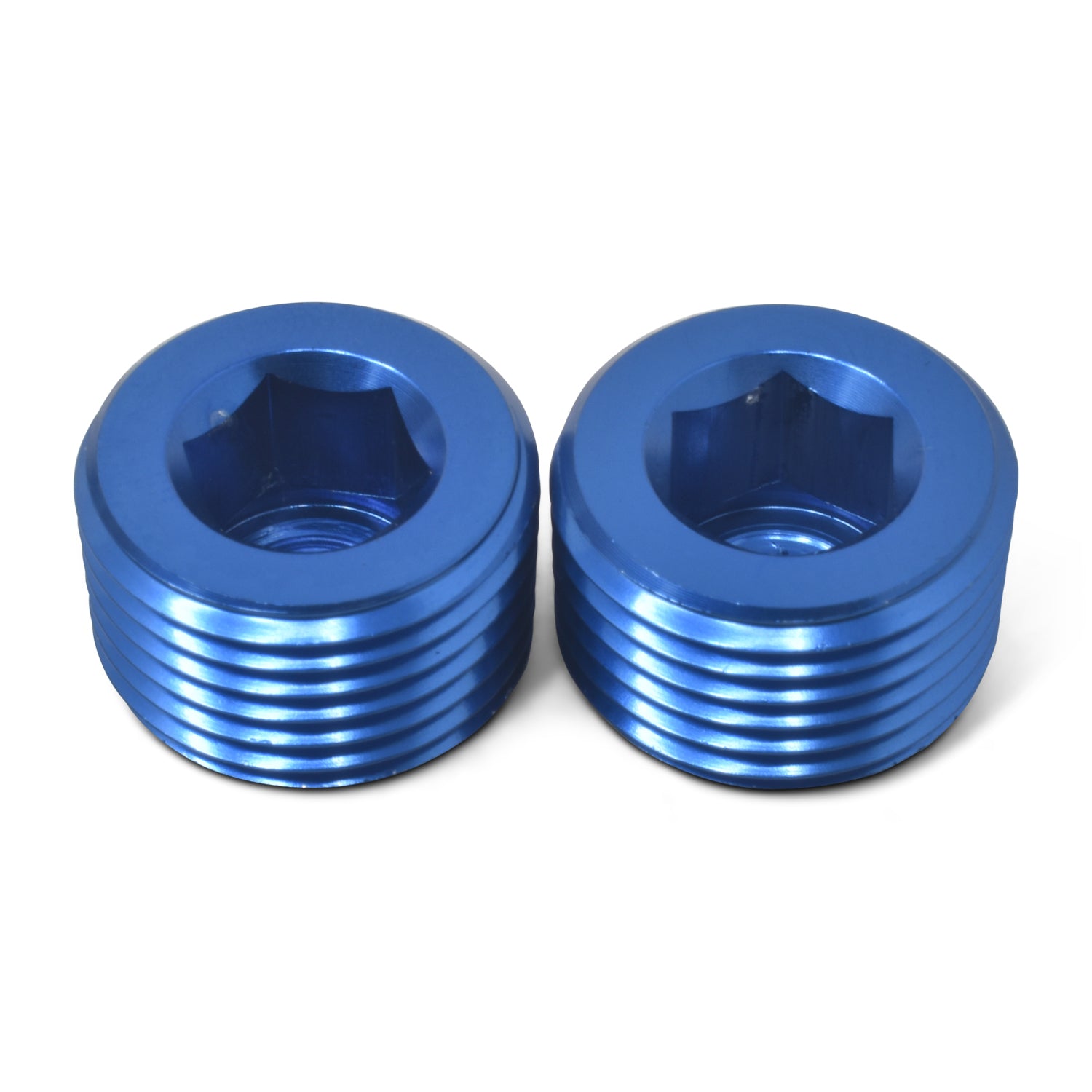 Russell 662030 1 8in Allen Pipe Plugs Blue 2 Pkg