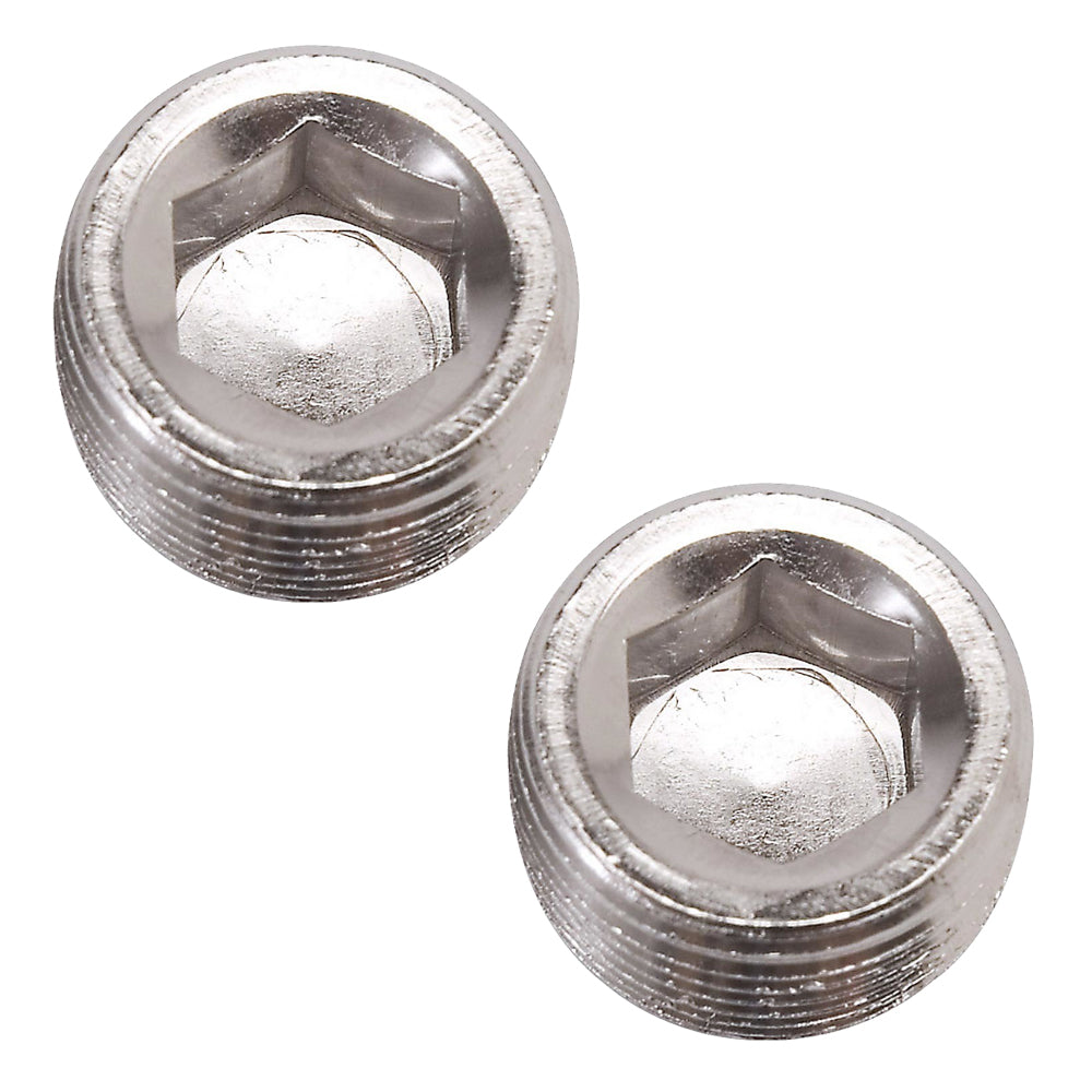 Russell Endura 662031 1/8-Inch NPT Allen Head Aluminum Pipe Plug Fittings, Pair