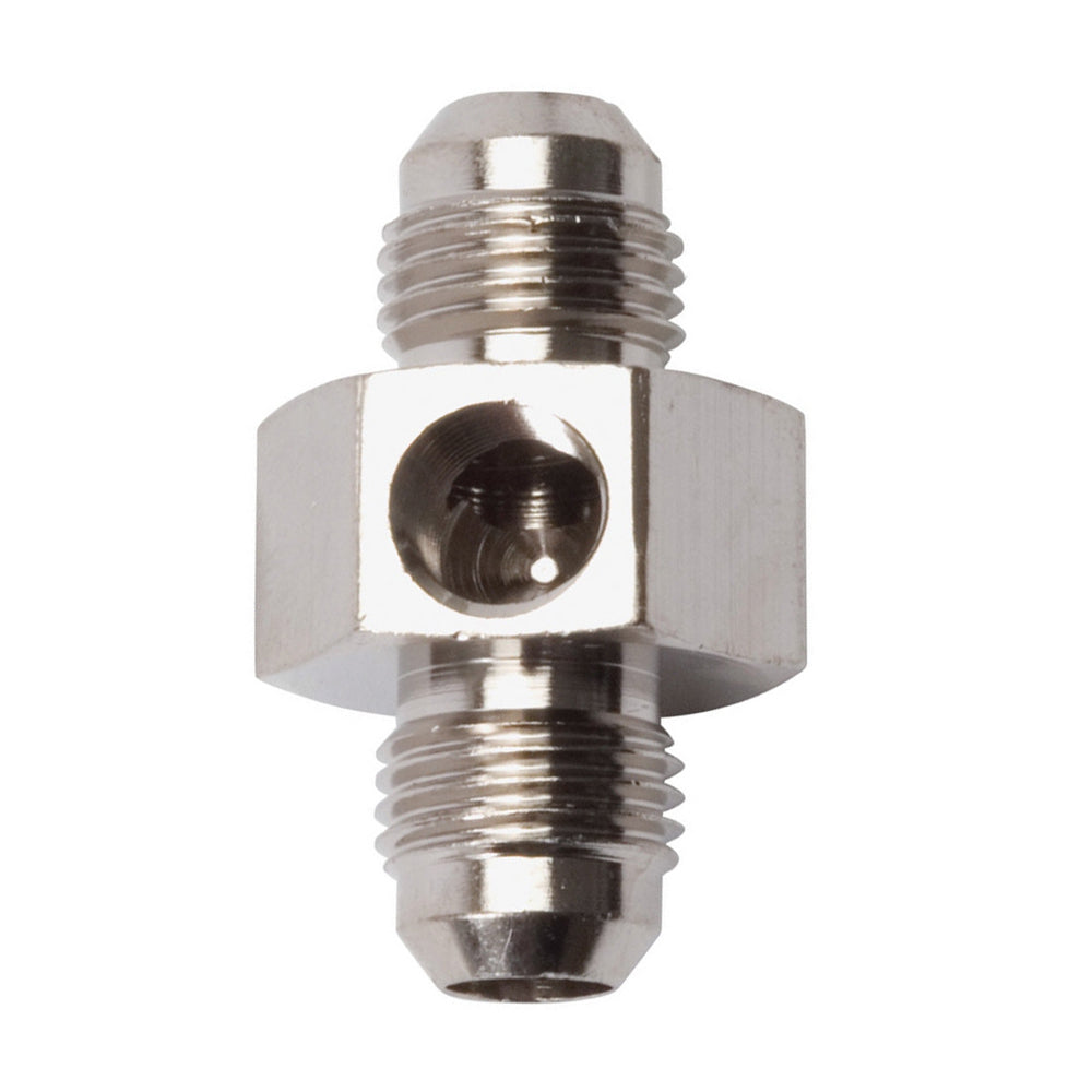 Russell 670001 Endura Straight Gauge Adapter Fitting, -6 AN Male to -6 AN Male