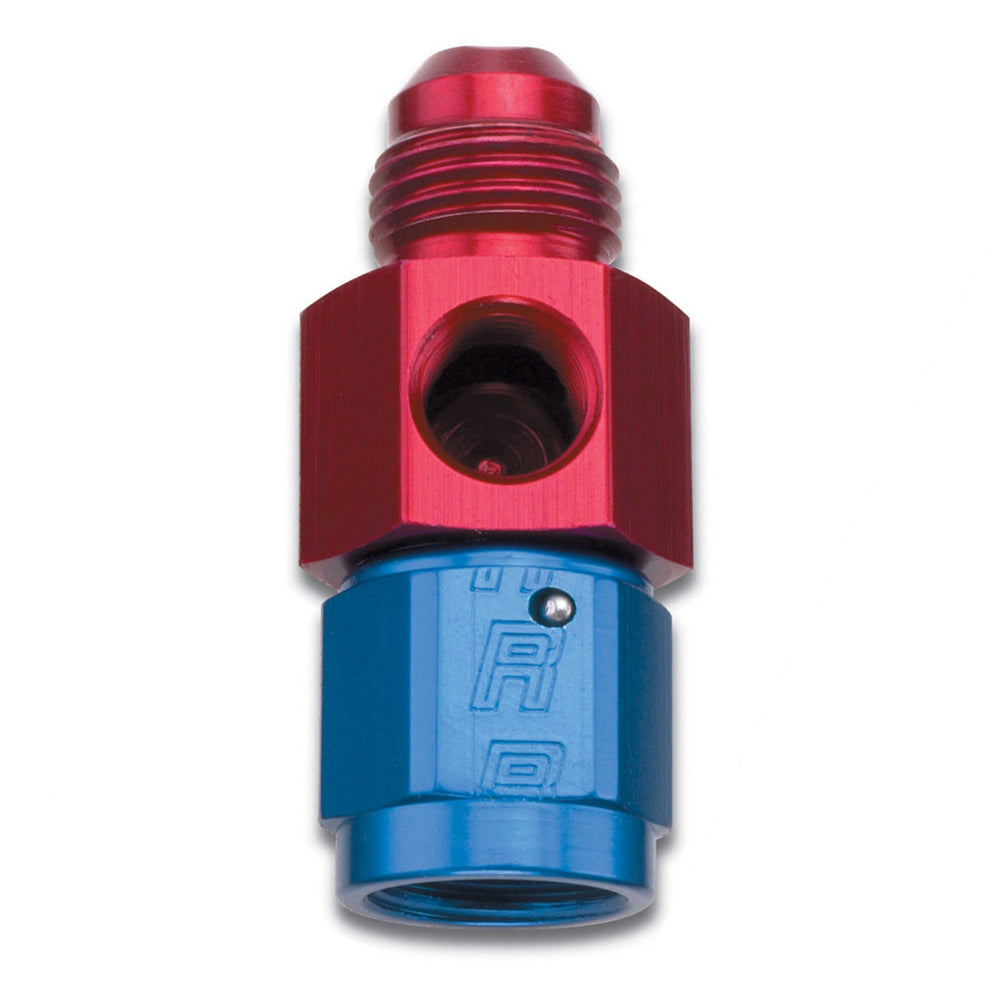 Russell 670290 Fuel Pressure Take-Off Gauge Adapter, 4 AN Female to 4 AN Male