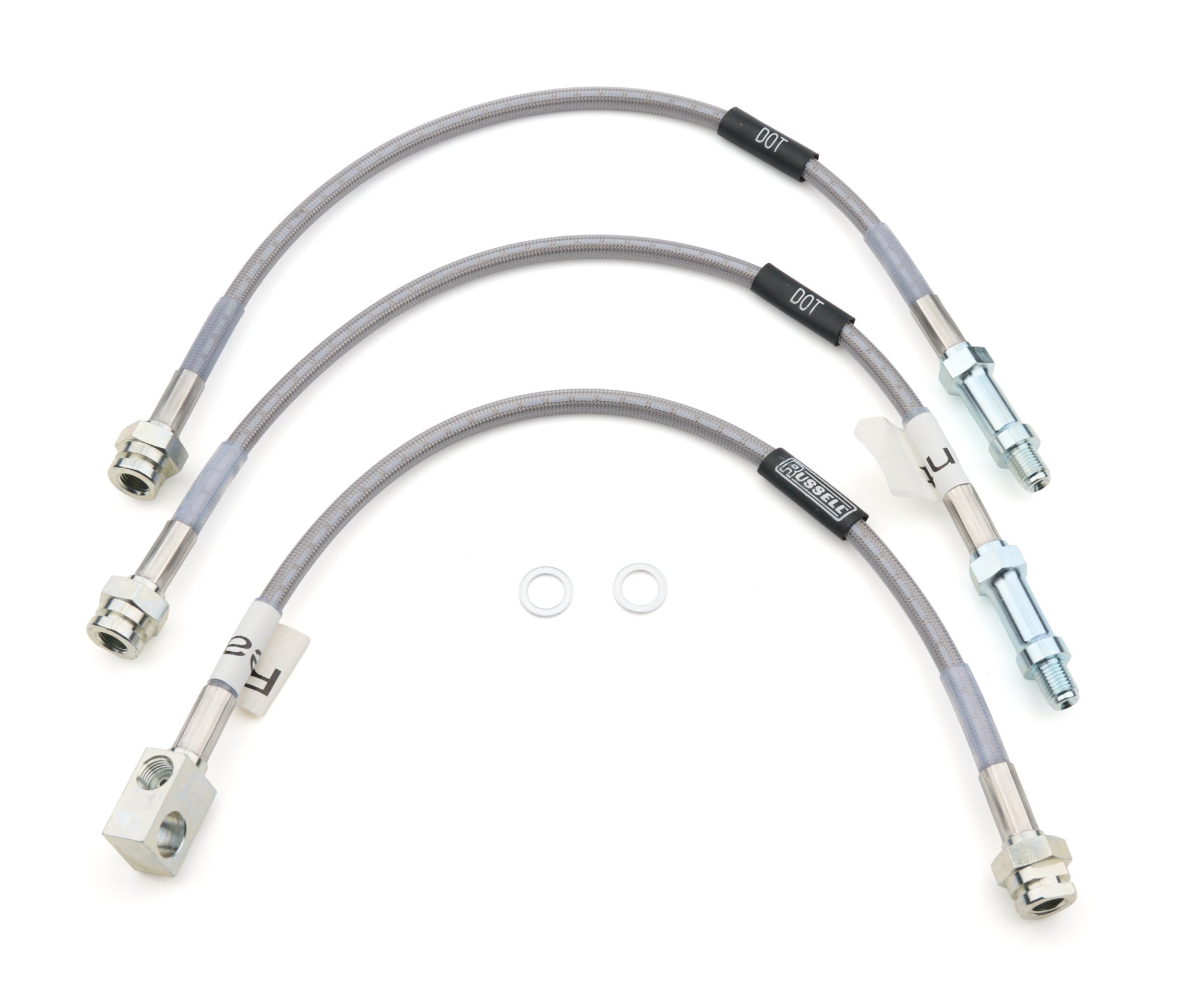 Russell 693050 65-67 Mustang Brake Line Front Disc Rear Drum