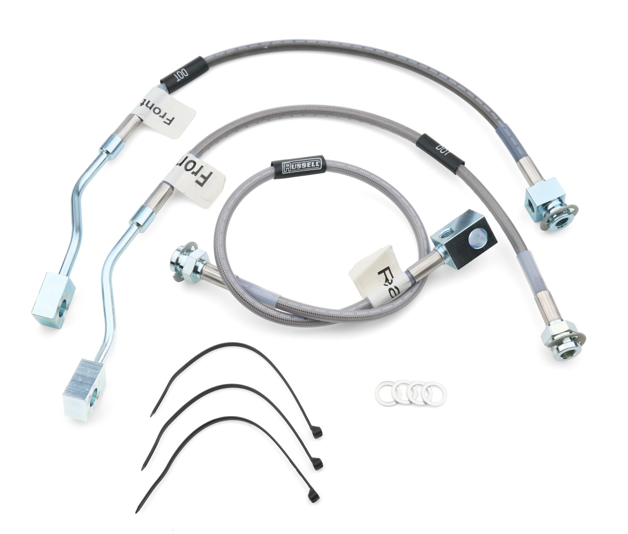 Russell 693220 92-96 F150 Brake Lines 2 4WD Front Disc R Drum