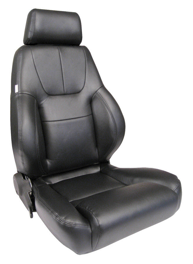SCAT Enterprises 80-1200-51R Elite Lumbar Passenger-Side Seat, Black Vinyl